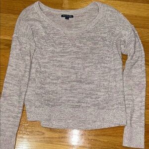 Sparkly Heathered Gray Sweater American Eagle Size Small